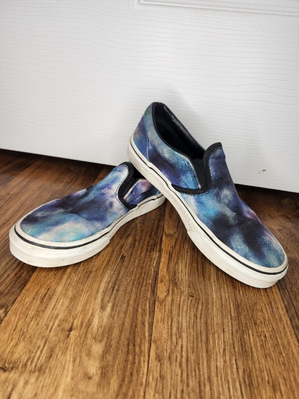 Kids Slip-On Canvas Shoes in Galaxy Blue